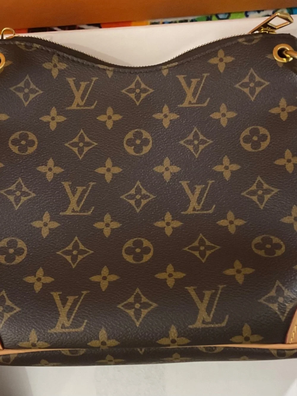 LOUIS VUITTON Shouder Bag Brown Leather M45354.
